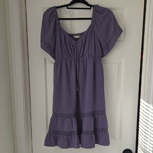 SO Lavender Textured Blouse
